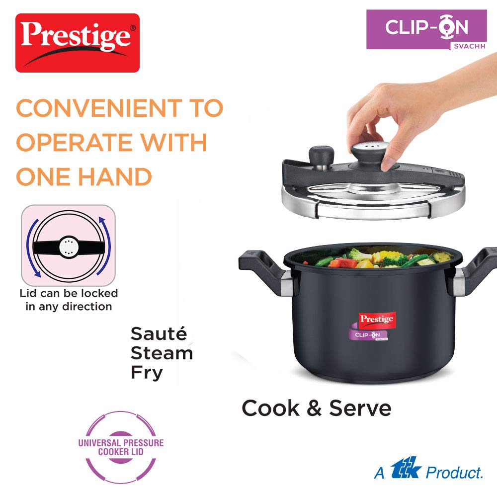 Prestige Svachh Clip on3 - The Best Pressure Cookers - Shop Guru Kitchen
