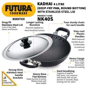 Hawkins Futura Kadhai1 - The Best Pressure Cookers - Shop Guru Kitchen