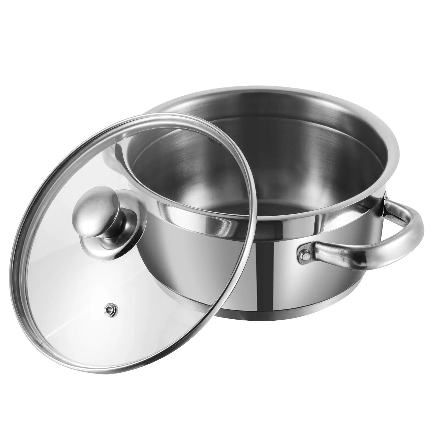 Vinod Stainless Steel Saucepot 18cm 2.3 Litres with Lid (Induction base) 1