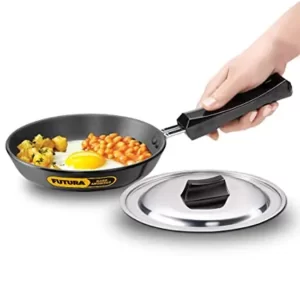 Futura 18cm Hard Anodised Frying Pan with Lid