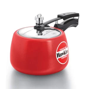 Hawkins 3 Litres Contura Pressure Cooker - Tomato Red